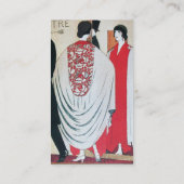 CARTE DE VISITE LADY IN THE MIRROR, ART DÉCO BEAUTY MODE (Dos)