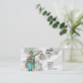 Carte De Visite Lady Justice 1 (Debout devant)