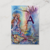 Carte De Visite LADY OF THE LAKE monogram lin (Dos)