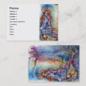 Carte De Visite LADY OF THE LAKE or violet rouge bleu (Devant / Derrière)