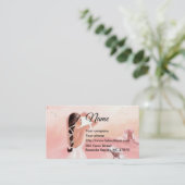 Carte de visite Lady & Unicorn (Debout devant)