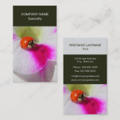 Carte De Visite Ladybug (Devant / Derrière)