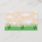 Carte De Visite Ladybug Doux Assis Sous Une Scène De Tournesol (Dos)