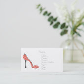 Carte De Visite Ladybug Shoe (Debout devant)
