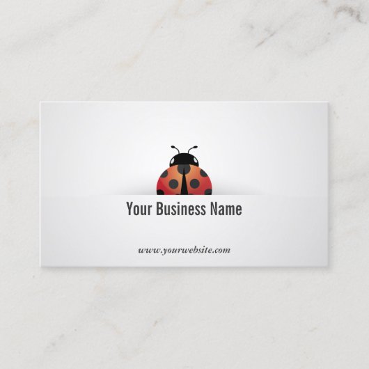 Carte de visite Ladybug simple (Devant)