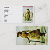 Carte De Visite L'affiche occidentale sauvage Annie Oakley de (Devant / Derrière)