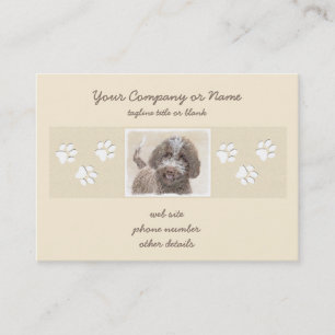 Carte De Visite Lagotto Romagnolo Peinture - Cute Original Chien A