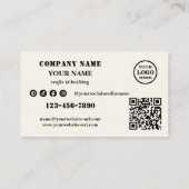 Carte De Visite Laine artisanale Tricot (Dos)