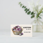 Carte De Visite Laine artisanale Tricot (Debout devant)