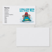 Carte De Visite Laisse obtenir humide (Devant / Derrière)