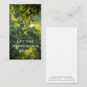 Carte De Visite Laisser l'actualisation commencer (Devant / Derrière)