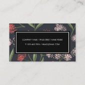 Carte De Visite Laissez les Plantes de fleurs (Dos)