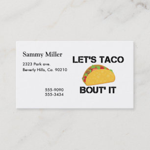 Carte De Visite Laissez-nous accès de taco il
