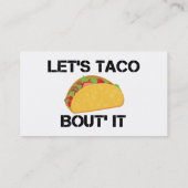 Carte De Visite Laissez-nous accès de taco il (Dos)