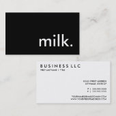 Carte De Visite lait (Devant / Derrière)