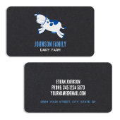 Carte De Visite Lait de ferme laitière