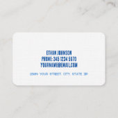 Carte De Visite Lait de ferme laitière (Dos)