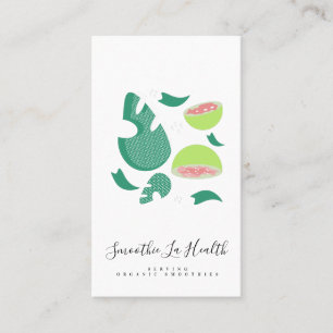 Carte De Visite Lait frappé Smoothie Motif Fruit Guave