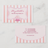 carte de visite laiteux de petit gâteau (Devant / Derrière)