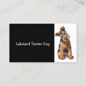 Carte De Visite Lakeland Terrier Dresseur de chiens Sitter d'anima (Dos)