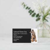 Carte De Visite Lakeland Terrier Dresseur de chiens Sitter d'anima (Debout devant)