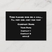 Carte De Visite LakeView Real Estate (Dos)