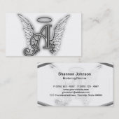 Carte De Visite L'alphabet d'ange ce dernier initial s'envole le (Devant / Derrière)
