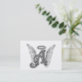 Carte De Visite L'alphabet d'ange ce dernier initial s'envole le (Debout devant)