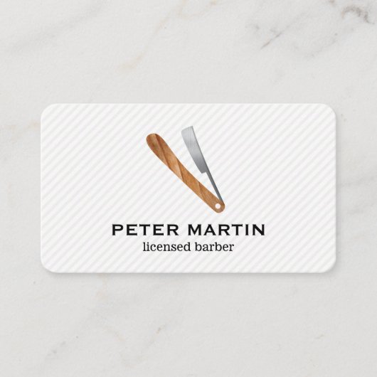 Carte De Visite Lame de barbier (Devant)