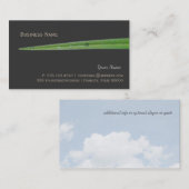 Carte De Visite Lame de paysage calme de la nature de l'herbe (Devant / Derrière)