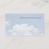 Carte De Visite Lame de paysage calme de la nature de l'herbe (Dos)