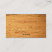 Carte De Visite Lame de scie modifiable sur charpente en bois (Dos)