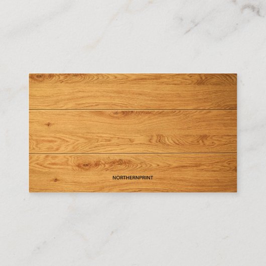 Carte De Visite Lame de scie modifiable sur charpente en bois (Dos)