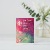 CARTE DE VISITE LAMES DE NEIGE EN ÉCLAIRAGE D'ARGENT (Debout devant)