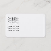 Carte De Visite Lames Winski, exemple (Dos)