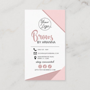 Carte De Visite Lamination des sourcils Instructions de soins post