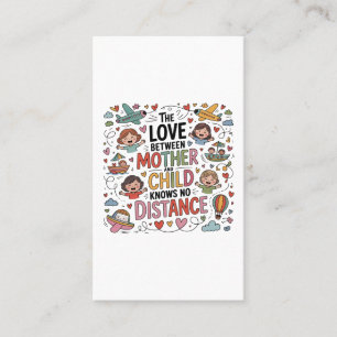 Carte De Visite L'amour entre la mère et l'enfant