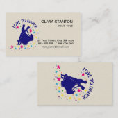 Carte De Visite L'amour pour la danse (Devant / Derrière)