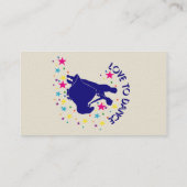 Carte De Visite L'amour pour la danse (Dos)