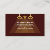 Carte De Visite Lampadaires électriques au-dessus de la tête (Dos)