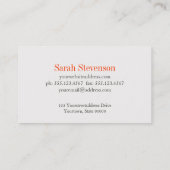 Carte De Visite Lampe (Dos)