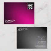 Carte De Visite Lampe à points lumineux - rose chaud (Devant / Derrière)