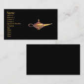 Carte De Visite Lampe de génie (Devant / Derrière)