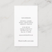 Carte De Visite Lampe design d'intérieur (Dos)