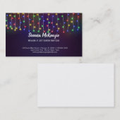 Carte De Visite Lampes à cordes modernes (Devant / Derrière)