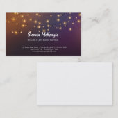 Carte De Visite Lampes à cordes modernes (Devant / Derrière)