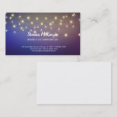 Carte De Visite Lampes à cordes modernes (Devant / Derrière)