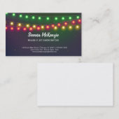 Carte De Visite Lampes à cordes modernes (Devant / Derrière)