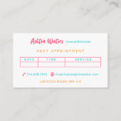 Carte De Visite L'ananas rose (Dos)