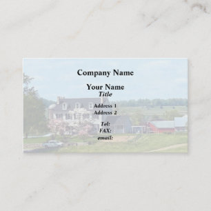 Carte De Visite Lancaster PA - Ferme Familiale Au Printemps